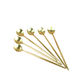 طقم ملاعق 6 قطع - ذهبي